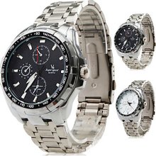 Men's Luxury Alloy Analog Quartz Wrist Watch (Assorted Colors)