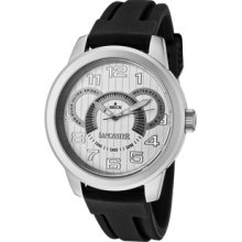 Men's Non Plus Ultra Light Silver Textured Dial Black