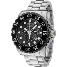 Men's Reserve Chronograph Black Dial Stainless