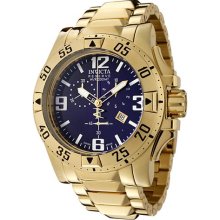 Men's Reserve/Excursion Chronograph 18k Gold Plated Stainless Ste ...