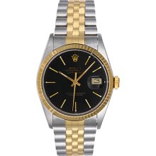 Men's Rolex Datejust 2-Tone Steel & Gold Automatic Watch 16013