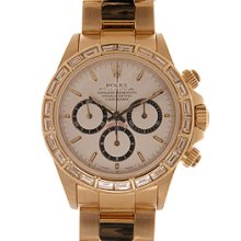 Men's Rolex Zenith Cosmograph Daytona Watch 16528 White Dial