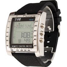 Men's Rubber Digital Automatic Watch Wrist (Black)