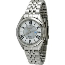 Men's Seiko 5 Automatic Link Bracelet Silver Tone Dial