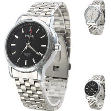 Men's Simple Style Alloy Analog Quartz Wrist Watch (Assorted Colors)