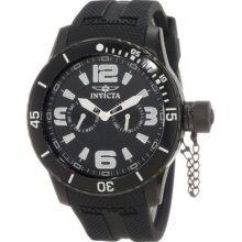 Men's Specialty/Corduba Black Textured Dial Black Polyurethane ...