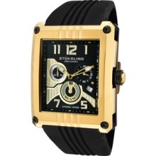 Men's The Madman Chrono Limited Edition Black & Gold IP Case Black