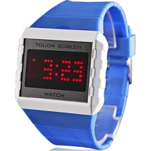 Men's Water Resistant Style LED Silicone Digital Wrist Watch (Assorted Colors)