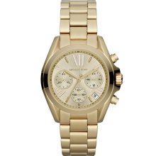 Michael Kors 'Bradshaw - Mini' Chronograph Bracelet Watch, 36mm Gold