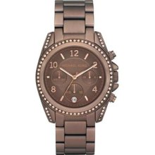 Michael Kors Champagne Dial Brown Leather Ladies Watch MK2251