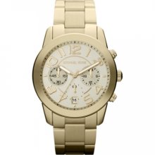 Michael Kors Chronograph Mercer Gold Tone Stainless Steel Bracelet Ladies Watch MK5726