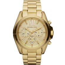 Michael Kors Gold Tone Bradshaw Chronograph Ladies Watch MK5605