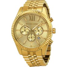 Michael Kors Lexington Chronograph Champagne Dial Mens Watch MK8281