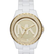 Michael Kors 'Madison' Crystal Bezel Logo Watch, 42mm