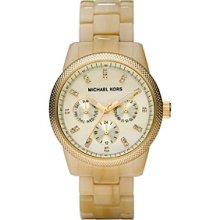 Michael Kors Mother-of-Pearl Dial Watch - Champagne/Gold Women's