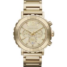 Michael Kors Oversize Golden Stainless Steel Lillie Chronograph Glitz