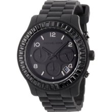 Michael Kors Runway Black Ladies Womens Watch Chronograph Mk5395