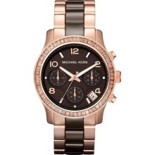 Michael Kors Runway Ceramic Rose Gold-Tone Ladies Watch MK5678