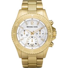 Michael Kors Women's Goldtone White Dial Watch MK5437
