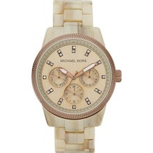 Michael Kors Women's MK5641 Brown Plastic Quartz Watch with Brown Dial