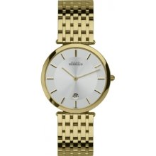 Michel Herbelin 414-bp11 Mens Classic Extra Flat Gold Plated Watch