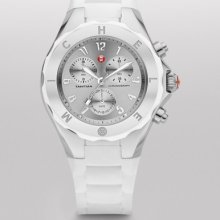 MICHELE MICHELE Tahitian Jelly Bean Large White Stainless Steel Dial