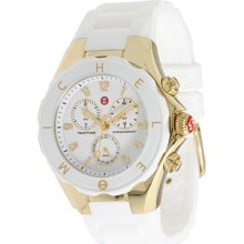 Michele Tahitian Jelly Bean White Gold-Tone Watches : One Size