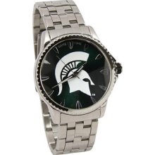 Michigan State Spartans Manager Stainless Steel Watch