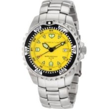 Momentum Mens 1M-DV00Y0 M1 Yellow Dial Stainless-Steel Bracelet