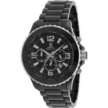 Momentus Stainless Steel with Black Ceramic Band & Black Dial Bla ...