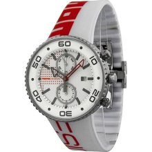 MOMO Design Jet GMT Red and White Dial Rubber Mens Watch MD2187-R ...