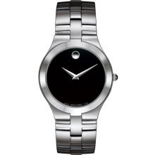 Movado 0605023 Watch Juro Mens - Black Dial Stainless Steel Case Quartz Movement