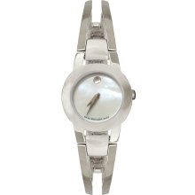 Movado 606538 Watch Amorosa Ladies - White MOP Dial Stainless Steel Case Quartz Movement