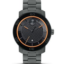 Movado Bold Matte Black Dial Titanium Mens Watch 3600098
