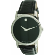 Movado Museum Leather Mens Watch 2100002