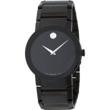 Movado Sapphire Pvd Black Bracelet Mens Watch 0606307