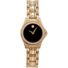 Movado Women's Amika 14K Yellow Gold Diamond Accented Watch 0605338