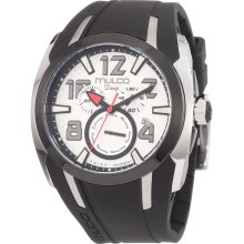 Mulco MW1-17186-021 Fashion Analog Black Silicone Unisex Watch