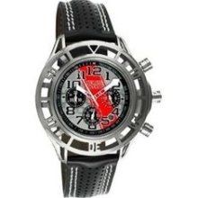 Mustang Boss 302 Mens Watch with Satin Silver Case and Silver Dia ...