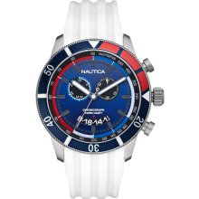 Nautica N17585G NSR 08 Sporty White Rubber Strap Men's Watch