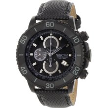 Nautica N20062G NST 500 Black Polyurethane and Black Dial Men's Watch