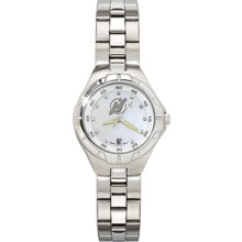 New Jersey Devils Ladies Stainless Pro II Pearl Dial Watch