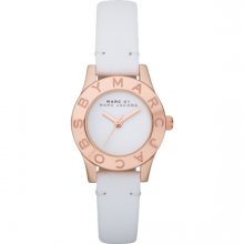 New Marc by Marc Jacobs Blade Rose Gold Dial Leather Strap Ladies Watch MBM1207