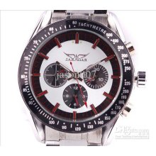 New Men Mechanical Jaragar Luxury Automatic Stainless Steel Dive Men