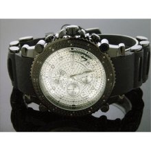 New Men's Jo Jino by Joe Rodeo 0.25CT Diamond Watch 46mm Round Bl ...