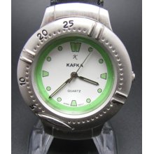 Nice Mens Kafka Quartz Watch..must See.....clean Dial/watch Band