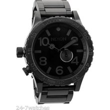 Nixon 51-30 Tide All Black Men's Surf Skate Watch Non Chrono A057 001