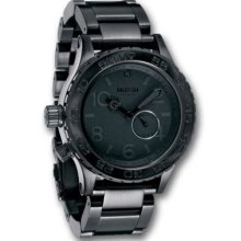 Nixon Men's 42-20 Tide Quartz Black Stainless Steel Bracelet Watch