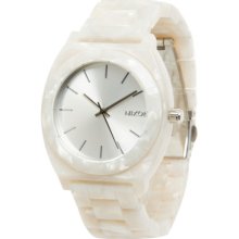 Nixon Time Teller Acetate Watch - Women's White Granite, One Size