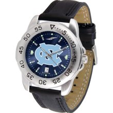 North Carolina Tar Heels Sport Leather Band AnoChrome-Men's Watch